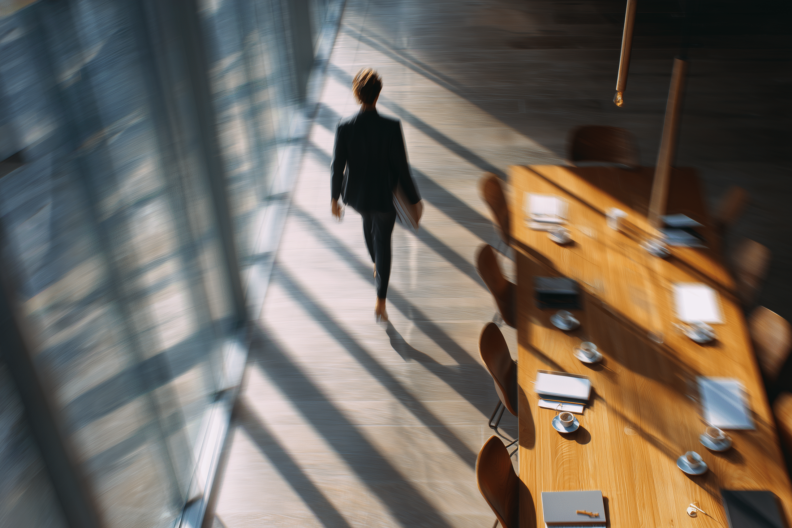 monk 89042 person walking through modern office corridor carryi 545083d5 1c42 4cc7 9851 1ad31aca22cf